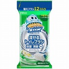 ＳＢ流せるトイレブラシ　ホワイトブロッサム替１２