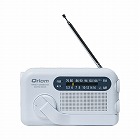 Ｑｒｉｏｍ　手回し充電ラジオ　サイレン付き