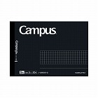 キャンパスノート方眼罫５０枚ハーフサイズ　黒