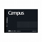 キャンパスノート方眼罫５０枚ハーフサイズ　黒　５冊