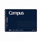 キャンパスツインリングドットＢ罫５０枚ハーフ紺５冊