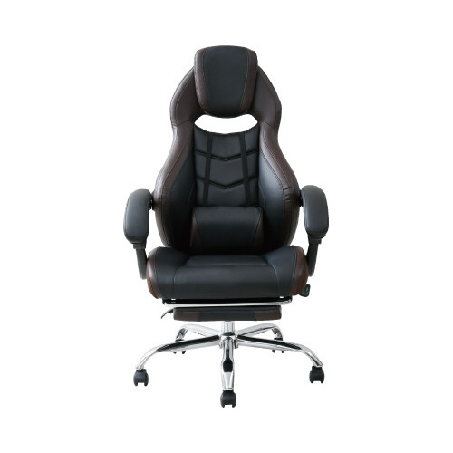 フルリクライニングゲーミングチェア ブラウン