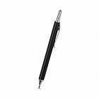 透明なディスク型　ノック式タッチペン【取寄品】