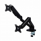 モニターアーム　デュアル　ブラック