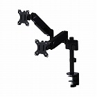 モニターアーム　ショート　デュアル　支柱付