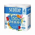 スコッティフラワー３倍長持ち４Ｒ　シングル４パック
