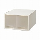 引き出しケース　Ａ４タテ深型ハーフホワイト