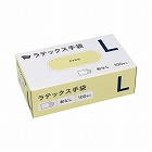 ラテックス手袋　粉無　Ｌサイズ　１００枚×５