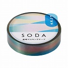 ソ‐ダ　透明マステ（オ‐ロラ）　１０ｍｍ幅Ｘ３