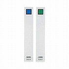 キングファイル背見出紙　Ａ４縦３０ｍｍ用青／緑Ｘ５