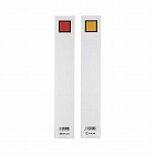 キングファイル背見出紙　Ａ４縦３０ｍｍ用赤／黄Ｘ５