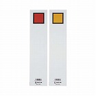 キングファイル背見出紙　Ａ４縦５０ｍｍ用赤／黄Ｘ５