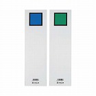 キングファイル背見出紙　Ａ４縦６０ｍｍ用青／緑Ｘ５