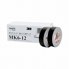 目かくし用テープ黒１２ｍｍ×１０ｍ６巻パックＸ３