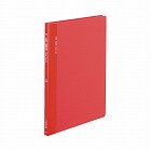クリヤーブック固定式・横入　Ａ４縦　４０Ｐ　赤Ｘ３