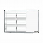 ホワイトボード（軽量タイプ）月行事横書き　横Ｘ２