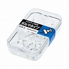 プラスチック画鋲　ダルマタイプ　１５本　透明Ｘ５