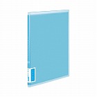 クリヤーブックコロレー固定式Ａ４ポケット青Ｘ３