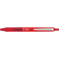 水性ボールペン　Ｖコーンノック０７　赤　Ｘ１０