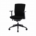 シンフォート　ファブリック　ブラック肘付