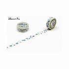 ｍｔ　１Ｐ　ハート・スタンプブルー　マステ