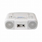 コンパクト形ＣＤラジオカセットレコーダー　ホワイト