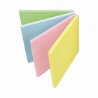 どこからでもふせん　パステル　７５×７５ｍｍ×４