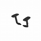 エントリー２チェア専用肘セットＣＣＲＡ‐ＥＴ２１Ｄ