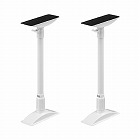 家具転倒防止伸縮棒ＭＬサイズ　ホワイト　２本×２