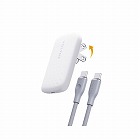 薄型充電器　３０Ｗ　編み込みケーブル付き【取寄品】