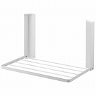 洗濯機横マグネット折り畳み棚　タワー　ホワイト