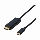 変換ケーブル　Ｔｙｐｅ‐Ｃ‐ＨＤＭＩ　１．０ｍ　黒