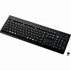無線キーボード　メンブレン　洗える　抗菌　ブラック