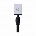 ベルトパーティションブラックベース用案内板Ａ５