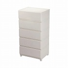 壁付デコニーシーヴォワイド５段　ホワイト