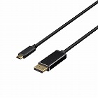 ディスプレイ変換ケーブル　ＵＳＢ‐Ｃ　ＤＰ　１ｍ