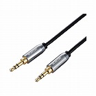 オーディオケーブル３．５φオス‐オス１ｍ黒