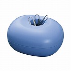 クリップケース　ゼムクリップ５０ｇ付き　青　１０個