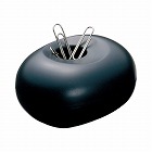 クリップケース　ゼムクリップ５０ｇ付き　黒　１０個