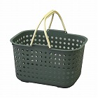 ドットバスケット浅型グレイッシュ