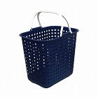 ドットバスケット深型ブルー