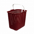 ドットバスケット深型レッド