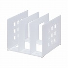 仕切りラック　Ｌサイズ　乳白　１２セット