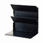 １冊でも倒れないブックスタンド　Ａ４　黒　８枚