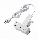 ＵＳＢクリップタップ　ＵＳＢＡ×２　３．０ｍ　白