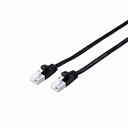 ＬＡＮケーブル　ＣＡＴ６Ａ準拠　１ｍ　フラット　黒