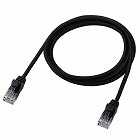 ＬＡＮケーブル　ＣＡＴ６Ａ準拠　１ｍ　メッシュ　黒