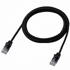 ＬＡＮケーブル　ＣＡＴ６Ａ準拠　２ｍ　メッシュ　黒