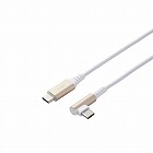 ＵＳＢ‐Ｃケーブル　ＰＤ　Ｌ字　２ｍ　ホワイト