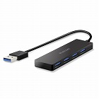 ＵＳＢ３．０ハブ　４ポート　薄型　ブラック
